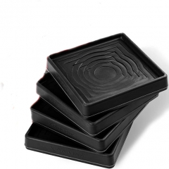 ブラックユニバーサルフロアジャック EPDM ゴムパッドジャックパッドアダプタピンチ溶接サイドフレームレールプロテクターパック/パッド
        